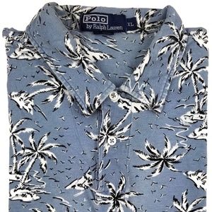 Vintage Ralph Lauren Hawaiian Polo Shirt Size XL